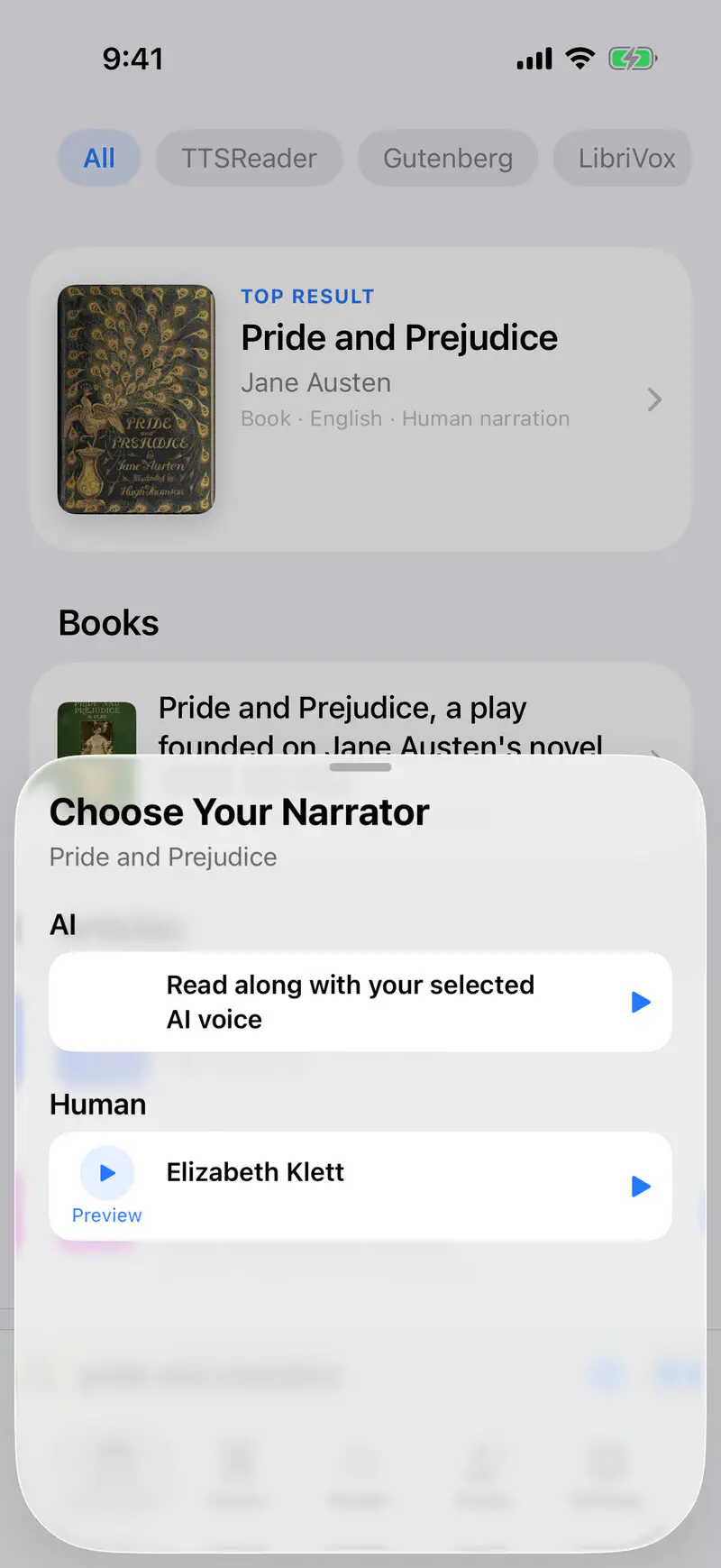 Choosing the narrator: Elizabeth Klett’s recording of Pride and Prejudice.