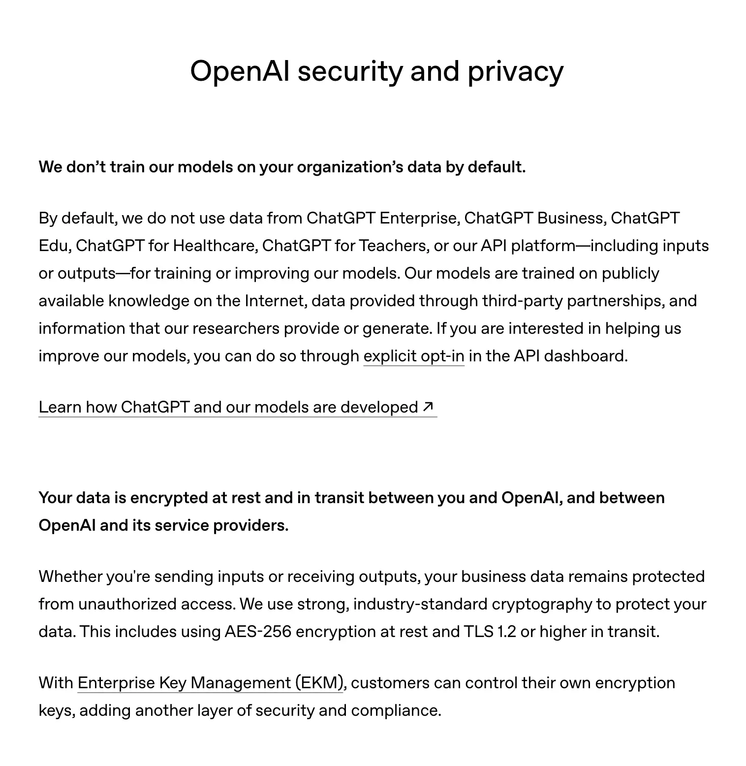 OpenAI Business Privacy Policy