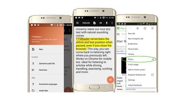 ttsreader Android app